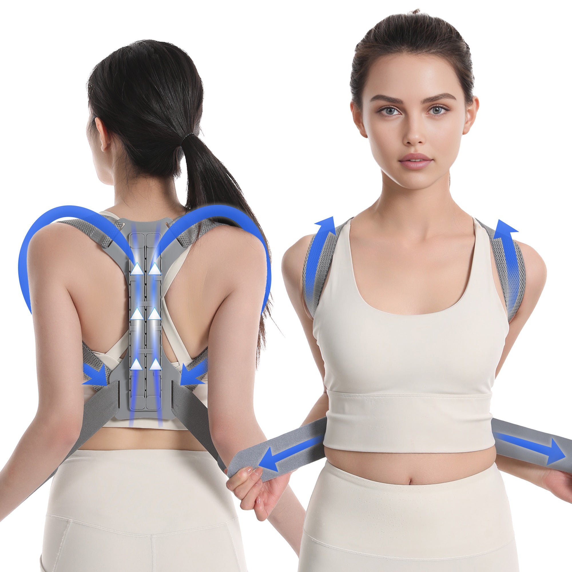 Posture Corrector for Men & Women – Adjustable Back Brace