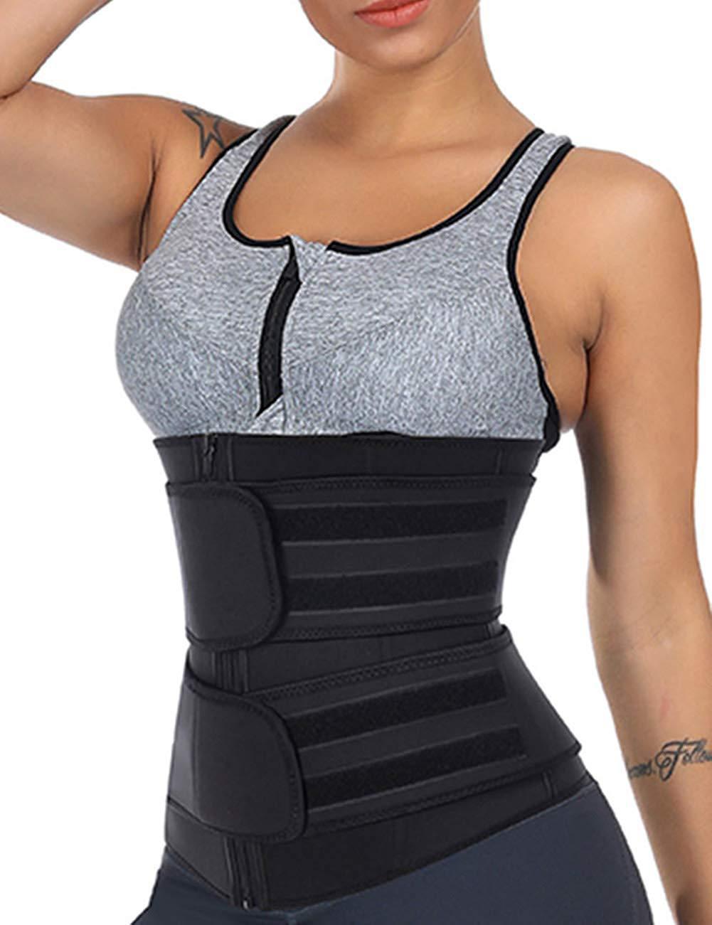 Double Compression, Waist Trainer, Cincher, Steel Bones