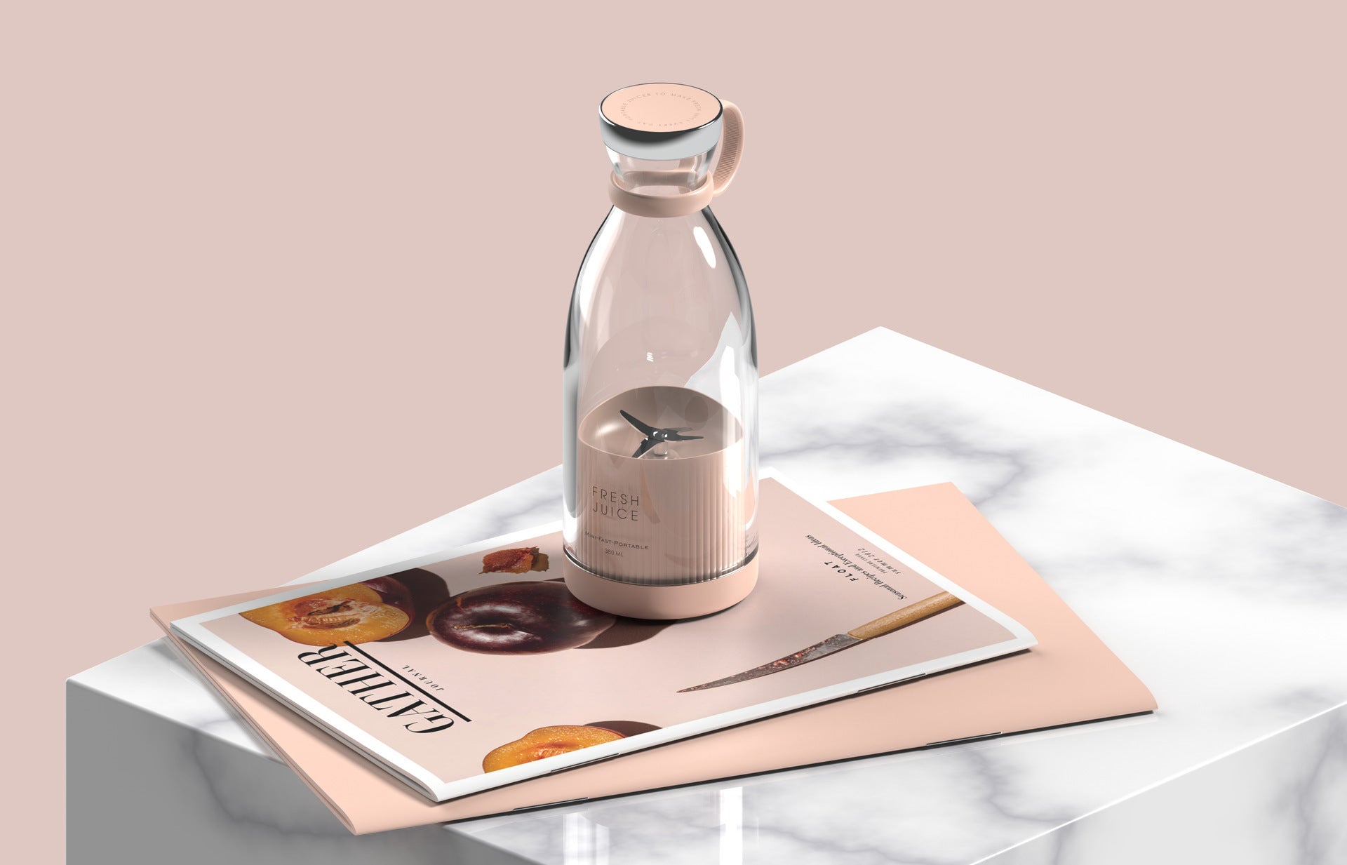 Portable Blender - 350ml USB Rechargeable Personal Smoothie Maker