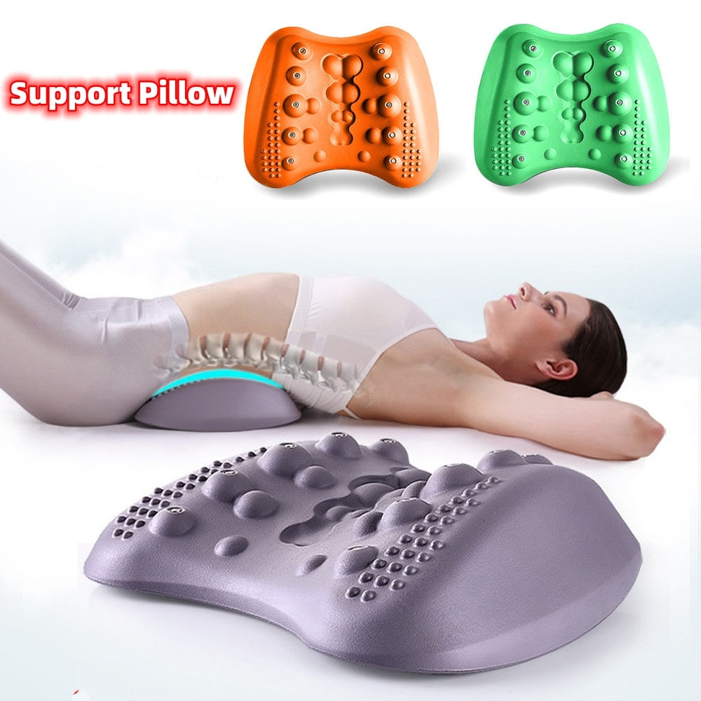 OrthoRelief 3-in-1 Lumbar Stretcher & Back Massager for Chronic Pain