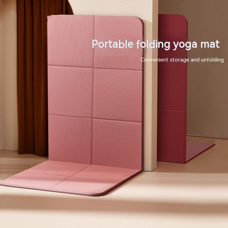 Folding Yoga Mat - Portable TPE Exercise Mat 4mm-8mm