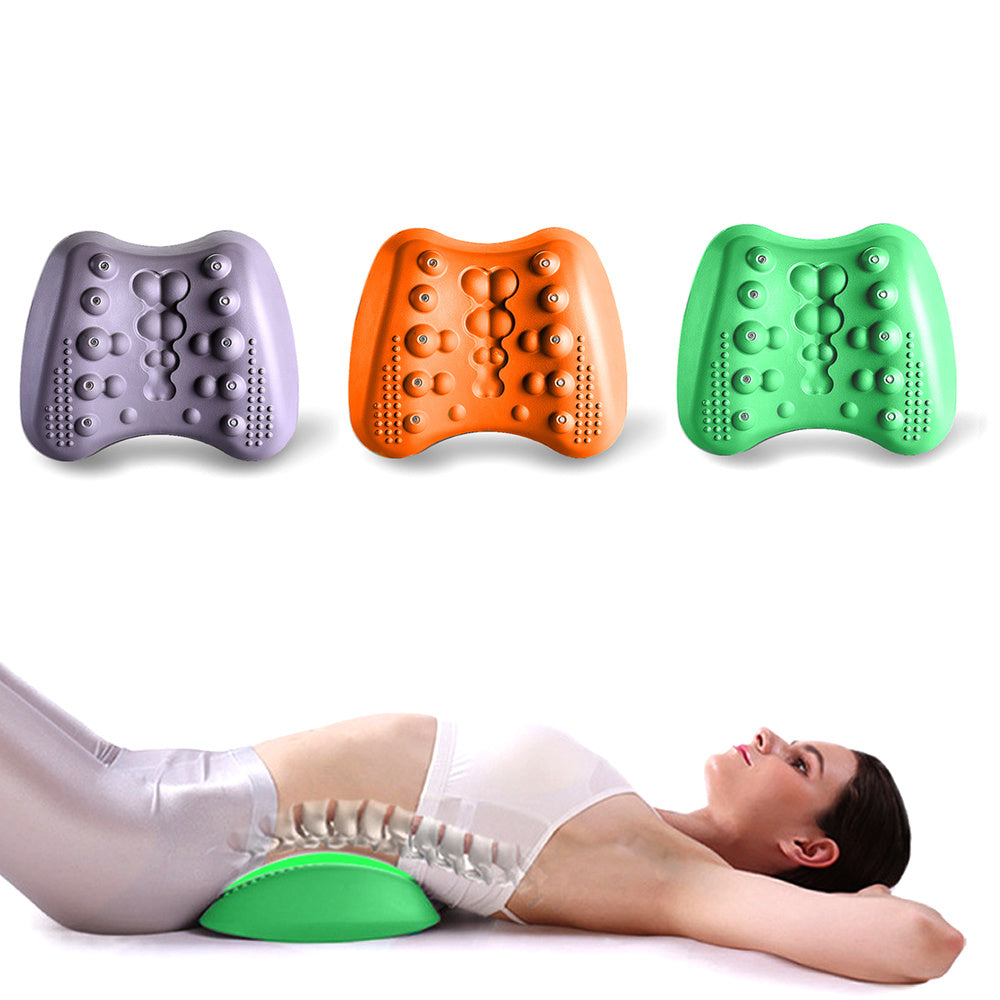 OrthoRelief 3-in-1 Lumbar Stretcher & Back Massager for Chronic Pain