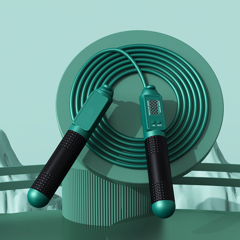 Smart Jump Rope with Counter - Cordless & Wired 2-in-1 Fitness Rope