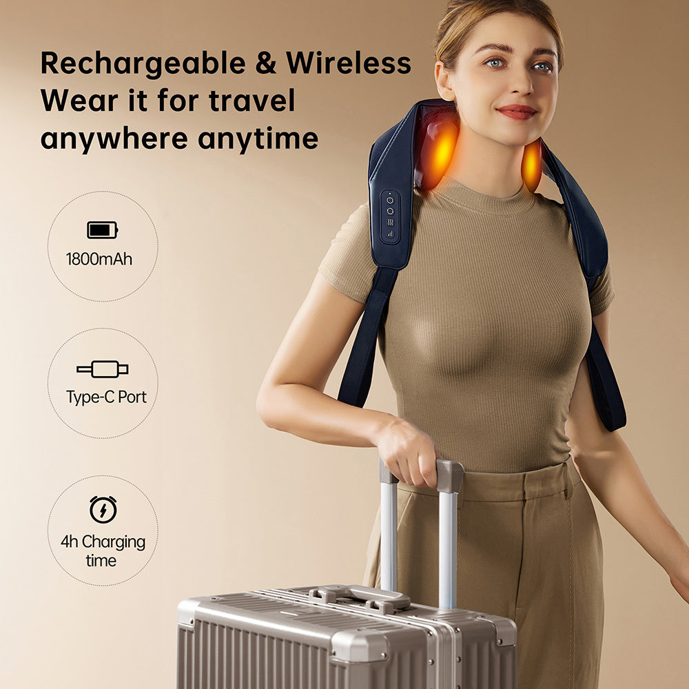 Heated Electric Neck and Shoulder Pain Relief Massager