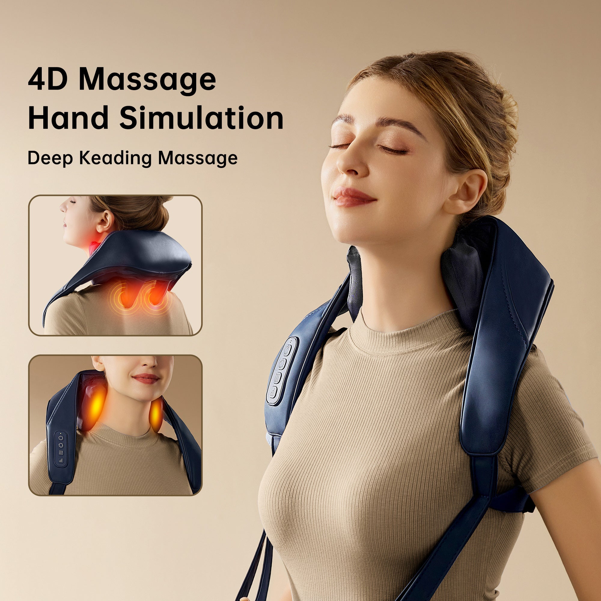 Heated Electric Neck and Shoulder Pain Relief Massager