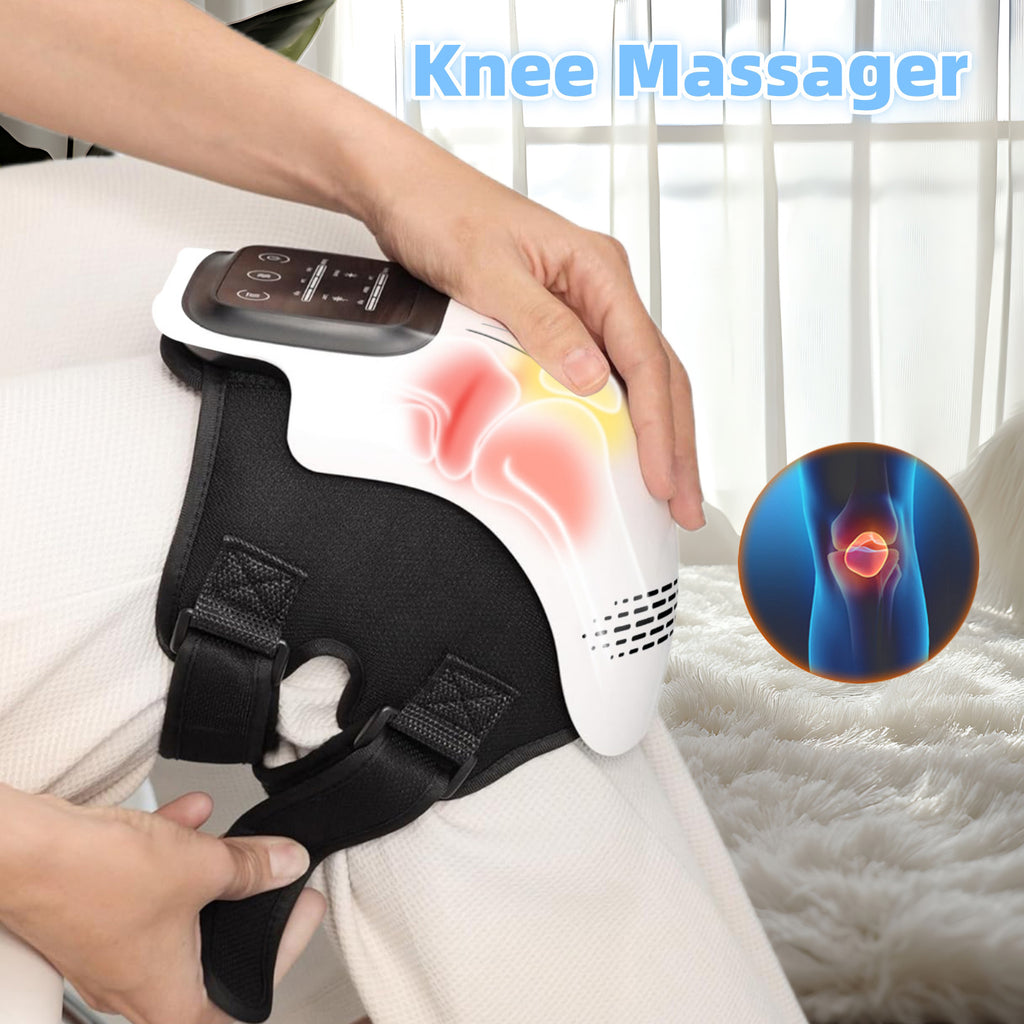 Electric Knee Massager - Heated Kneading Massager with Infrared & Vibration