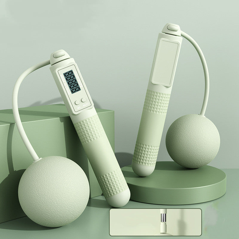 Smart Jump Rope with Counter - Cordless & Wired 2-in-1 Fitness Rope