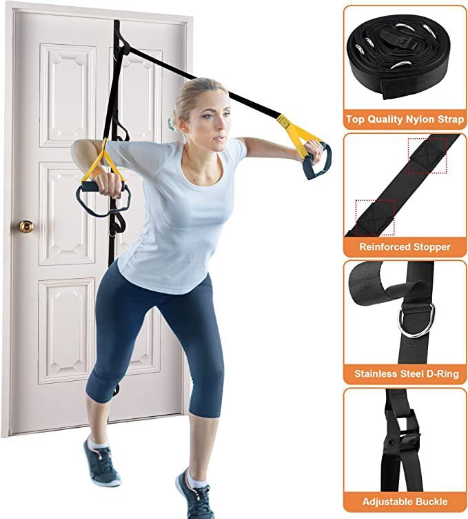 Suspension Resistance Bands - TRX Style Training Straps for Home