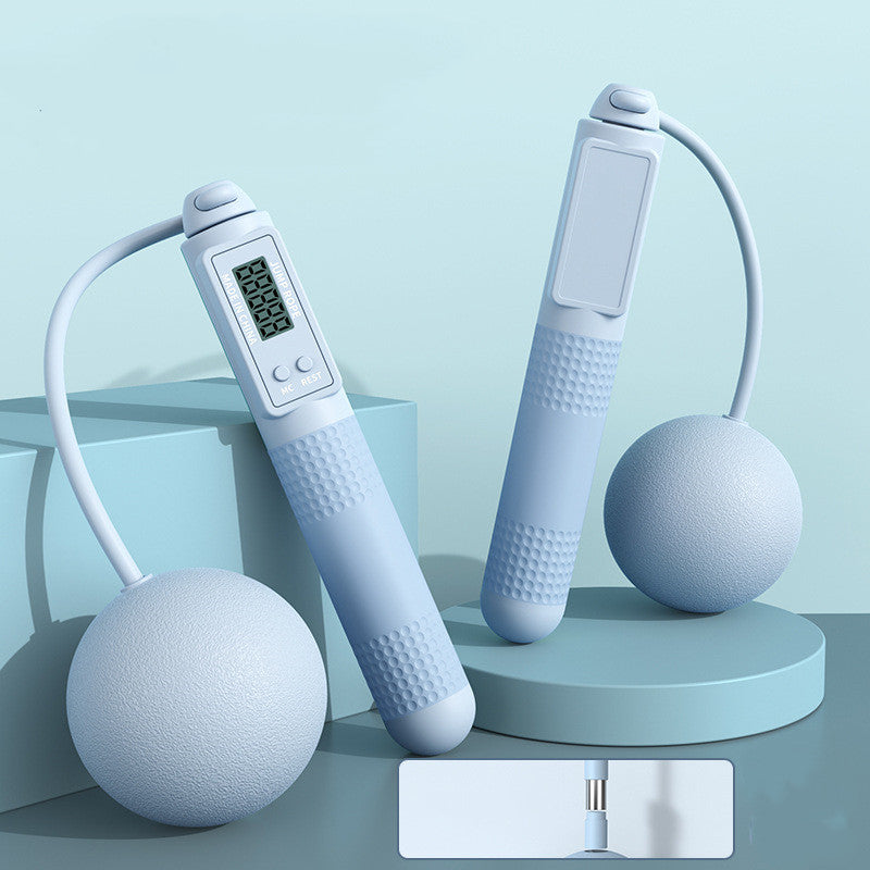 Smart Jump Rope with Counter - Cordless & Wired 2-in-1 Fitness Rope