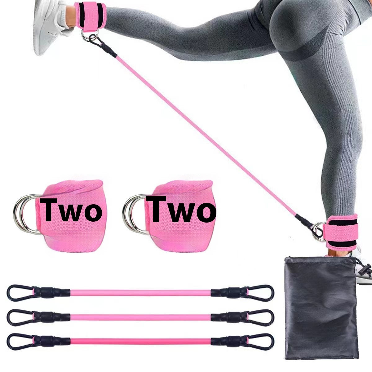Ankle Resistance Bands - Hip & Leg Strength Training Straps