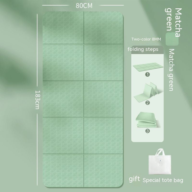 Folding Yoga Mat - Portable TPE Exercise Mat 4mm-8mm